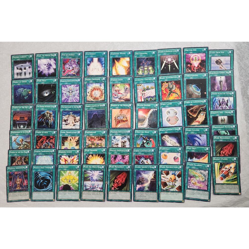 Yu-Gi-Oh! 1st Edition Vintage 1996 Trading Cards Lot Of 55 VG+ Pre-owned